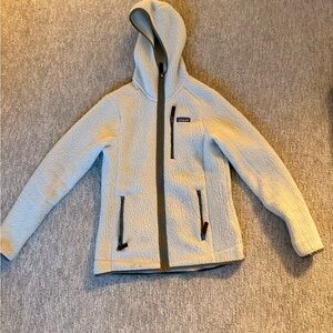 Woman’s Patagonia High Deep Pile Zip Up Hooded Jacket